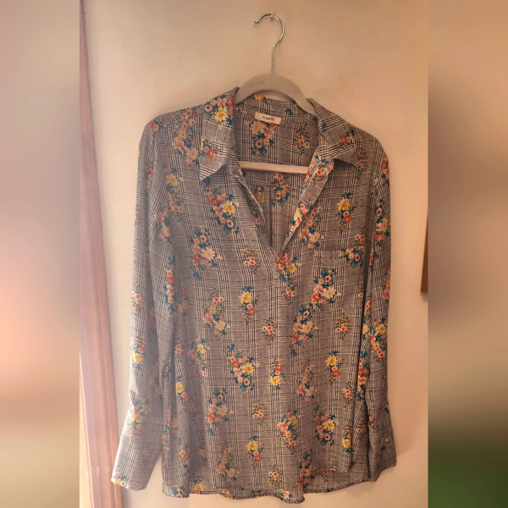 Casual floral work top